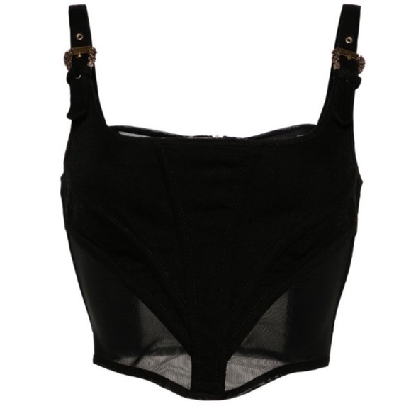 Versace Jeans Couture Buckle-strap corset tank - Picture 2 of 9